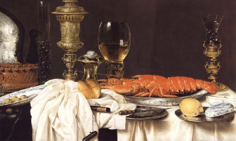 Willem Claesz Heda Detail of Still Life with a Lobster France oil painting art
